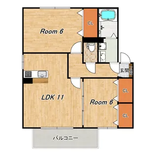 エスポワール【2階】の間取り