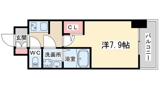 ラドゥセール西天満【6階】の間取り