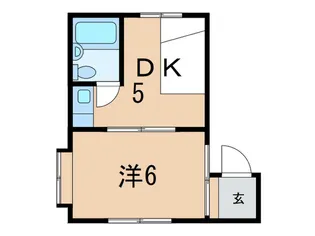 ピ-スフルマンション【1階】の間取り