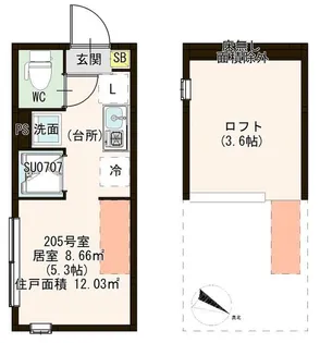 アーバンレジデンス杉並【1階】の間取り