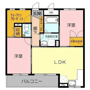 サザン・ウインド【1階】の間取り