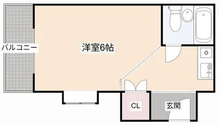 ガルボ茨木【2階】の間取り