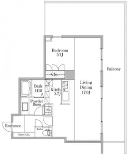 ザ・パークレックス南麻布【6階】の間取り