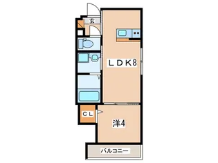 ファウンテンヒルズ栄町【5階】の間取り