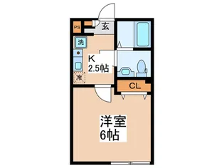 RICO拝島【1階】の間取り