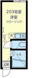ユナイト南加瀬エカテリーナ【1階】の間取り