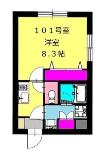 b’CASA港町【1階】の間取り