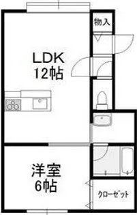ドリームルーストM【2階】の間取り