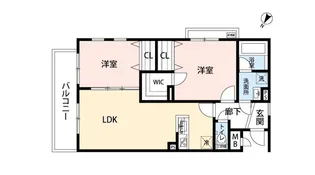 ルミエールブランシュ【3階】の間取り