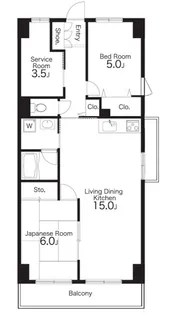 アビタート蒲田【4階】の間取り