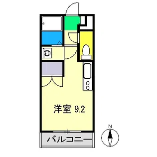野市グリーンハイツ【4階】の間取り