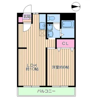 ツイン・コートE【9階】の間取り