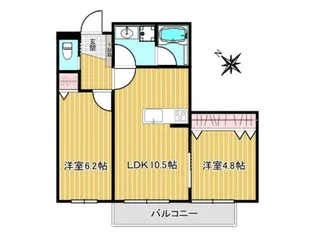 カネモトハウス【2階】の間取り
