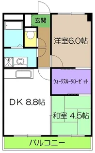 リーヴァかもべ【4階】の間取り