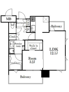 エンクレスト博多PREMIER【3階】の間取り