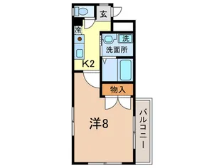 パークタウン道徳【1階】の間取り