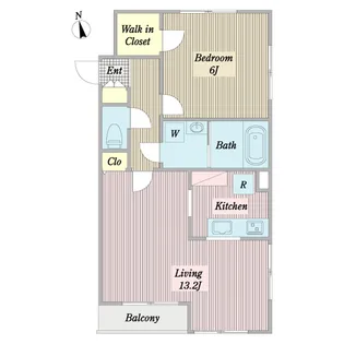 プラム コート【3階】の間取り
