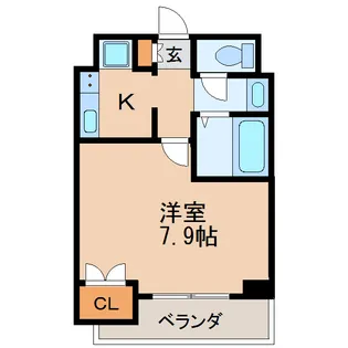 ウイステリア千種【6階】の間取り