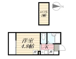 ポンデロッサ駒岡【1階】の間取り
