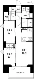 プレディアコート西日暮里【8階】の間取り