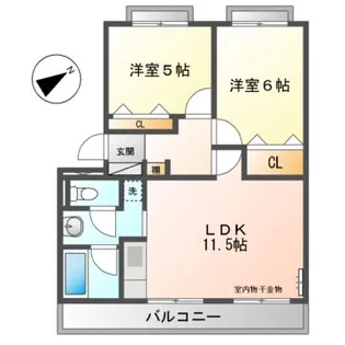 オークマンション【3階】の間取り