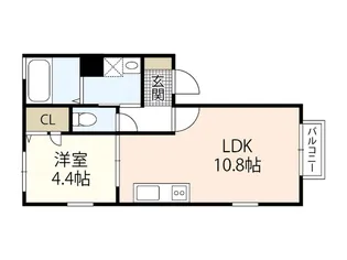 メルメゾン【2階】の間取り