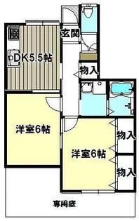 サンハイツ原田【1階】の間取り