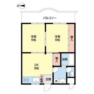 ヒルサイド山王【2階】の間取り