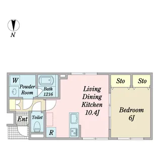 フリージュ鎌倉【1階】の間取り