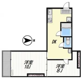 西荻セントラルマンション【4階】の間取り