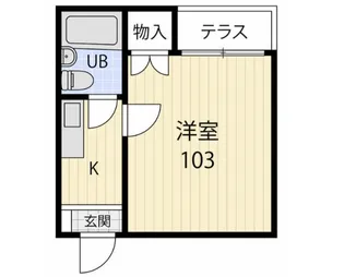 サンクレアA【1階】の間取り