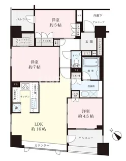 日本橋ヴォアール【11階】の間取り