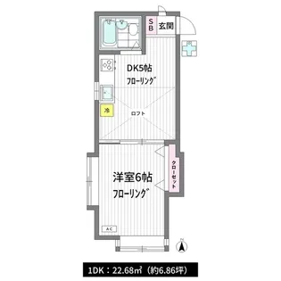 新和ハイツ【2階】の間取り