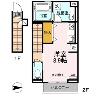 ガーデンハウス東山【2階】の間取り