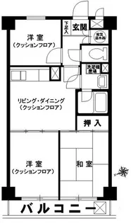 ライオンズマンション神楽坂第三【3階】の間取り
