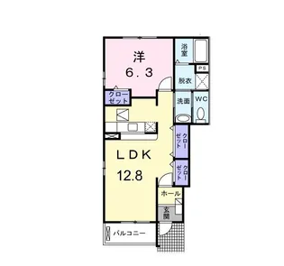 アルソーレ B【1階】の間取り
