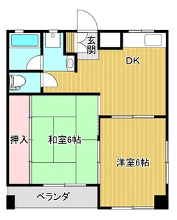 サンライフ竹尾【2階】の間取り