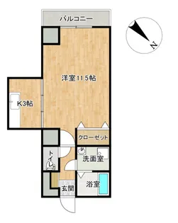 アスールI【2階】の間取り