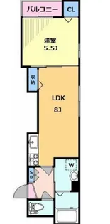 ミナクル田園調布【2階】の間取り