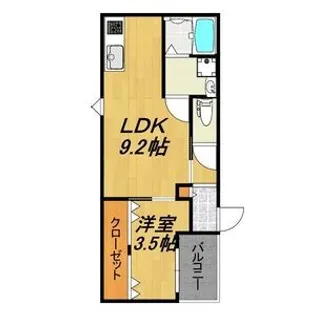 LECOCON岐阜III【2階】の間取り