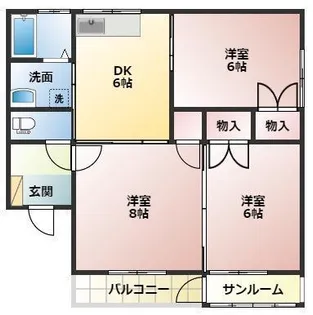 グランドール【1階】の間取り