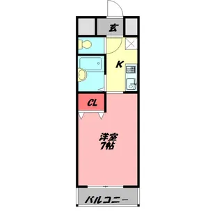 CASA ROSEHILL(カーサ・ローズヒル)【3階】の間取り