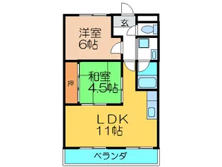アイボリッチマンション【6階】の間取り