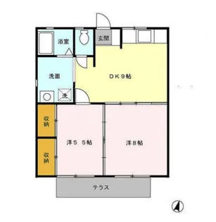 エスパシオI【1階】の間取り