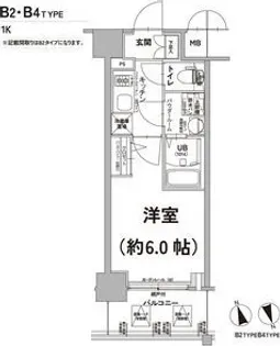 エスリード大阪リブレ【5階】の間取り