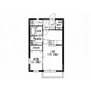 サニーハウス 下之城【1階】の間取り