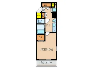 プレサンス名古屋駅前【8階】の間取り