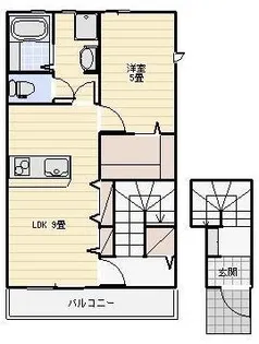 LOTUS船明【2階】の間取り