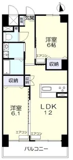 福富リングマンション【2階】の間取り