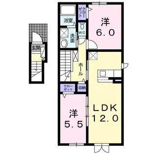 カエルムUII【2階】の間取り